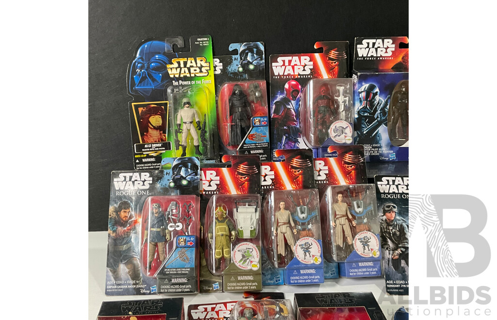 Collection of Star Wars Figures in Original Packaging