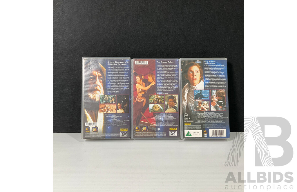 Star Wars Original Trilogy VHS Tapes