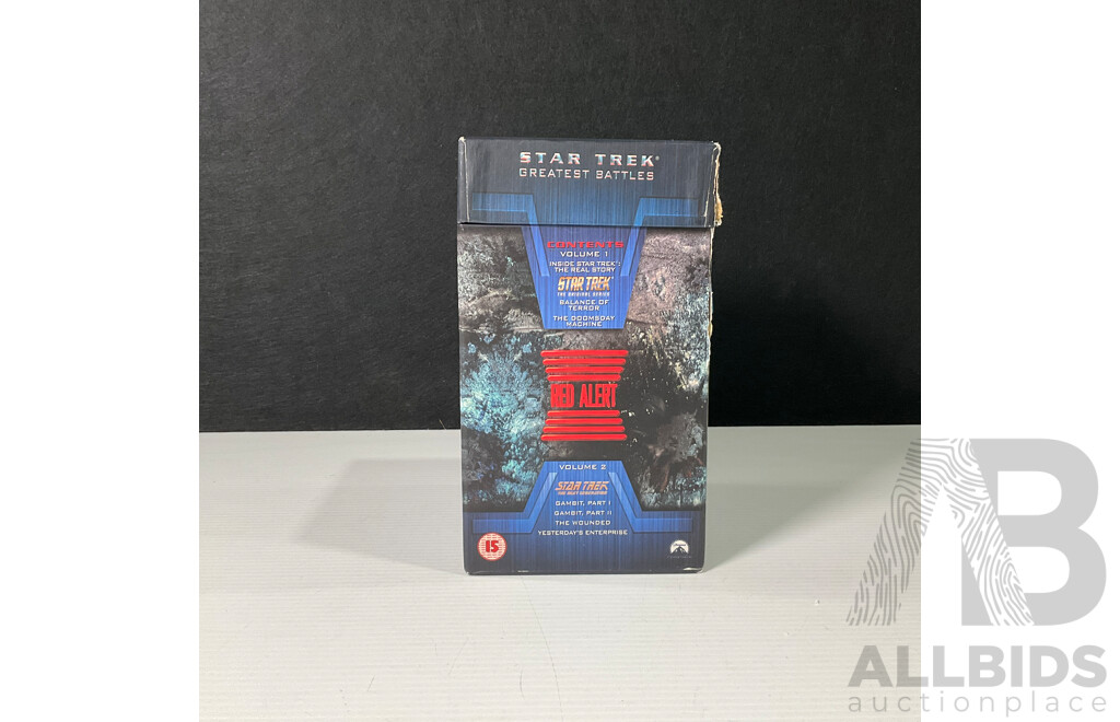 Star Trek Greatest Battles Red Alert 1998 VHS Tapes