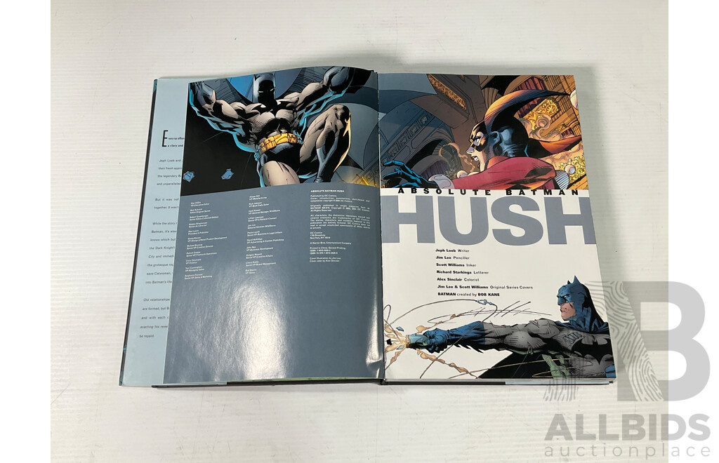 DC Comics Absolute Batman Hush Book by Loeb and Lee