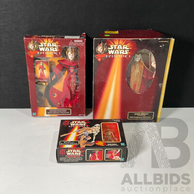 Collection of Star Wars Episode One Figures in Original Packaging