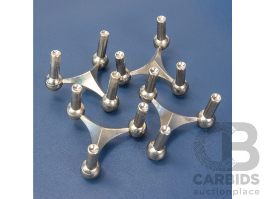 Modular Stacking Candle Stick by Werner Stoff for Hans Nagel