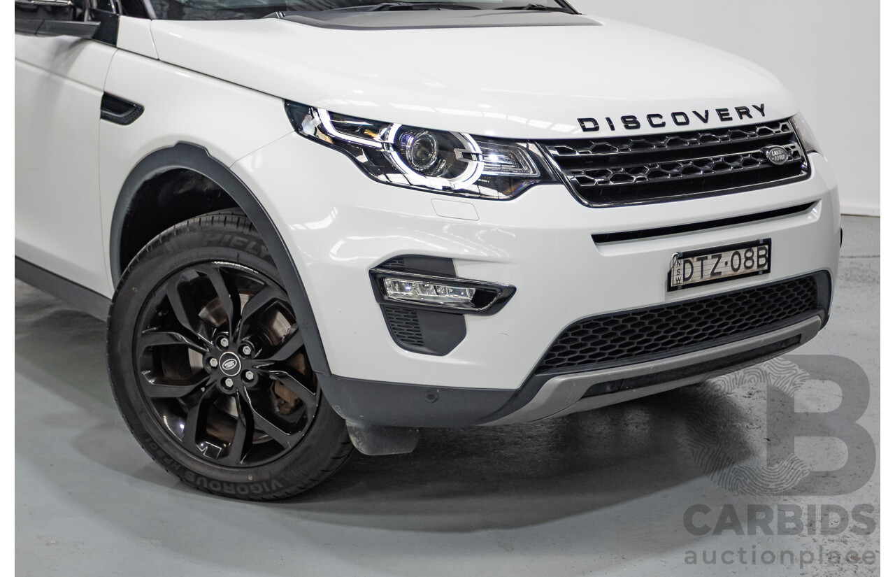 1/2018 Land Rover Discovery Sport TD4 (132kW) HSE 7 Seater (AWD) L550 MY18 4D Wagon Polaris White Turbo Diesel 2.0L
