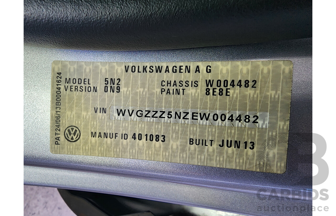 7/2013 Volkswagen Tiguan 132 TSI 5NC MY14 4d Wagon Silver 2.0L