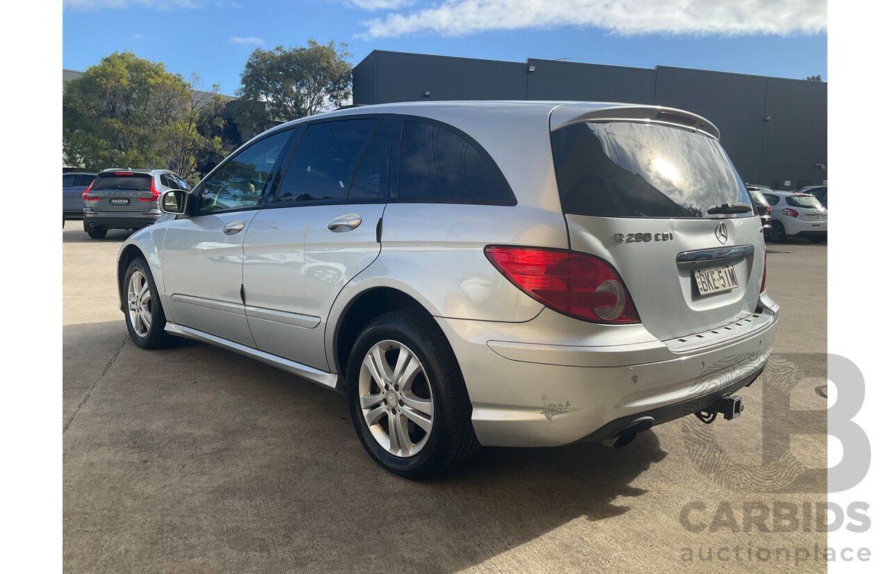 12/2008 Mercedes-Benz R 280 CDI (RWD) 251 MY08 4d Wagon Silver Turbo Diesel V6 3.0L