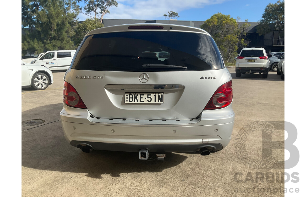 12/2008 Mercedes-Benz R 280 CDI (RWD) 251 MY08 4d Wagon Silver Turbo Diesel V6 3.0L