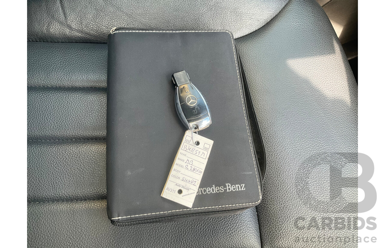 12/2008 Mercedes-Benz R 280 CDI (RWD) 251 MY08 4d Wagon Silver Turbo Diesel V6 3.0L