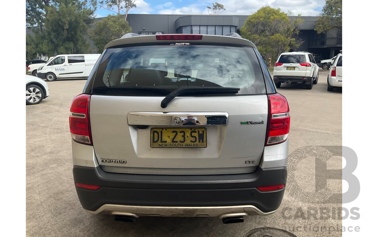 08/2014 Holden Captiva 7 LTZ (AWD) CG MY14 4d Wagon Silver Turbo Diesel 2.2L