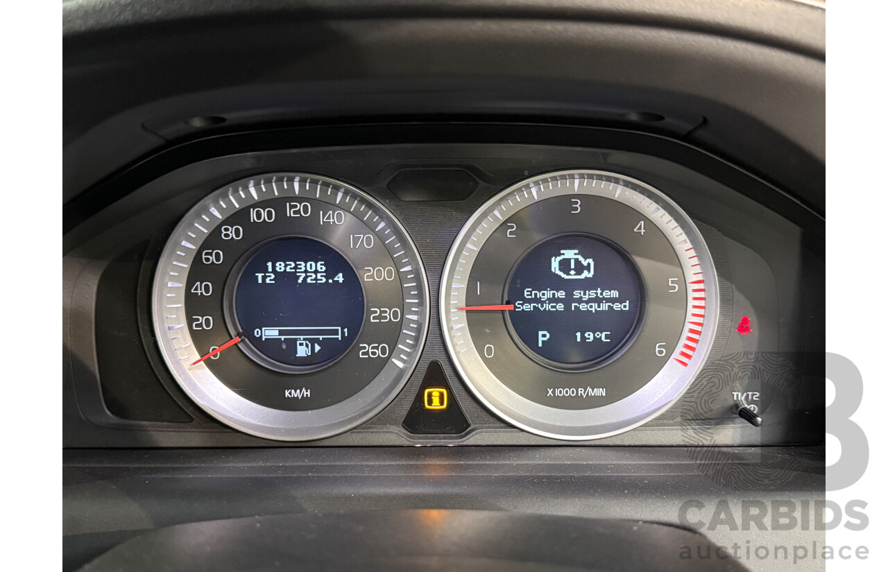 11/2011 Volvo XC60 D5 DZ MY12 4d Wagon Black Turbo Diesel 2.4L