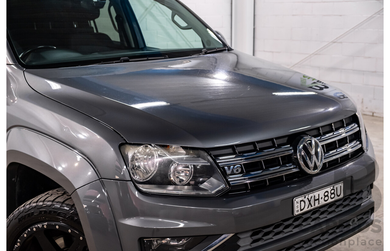 06/2018 Volkswagen Amarok V6 TDI 550 Sportline (4x4) 2H MY18 Dual Cab Utility Grey 3.0L