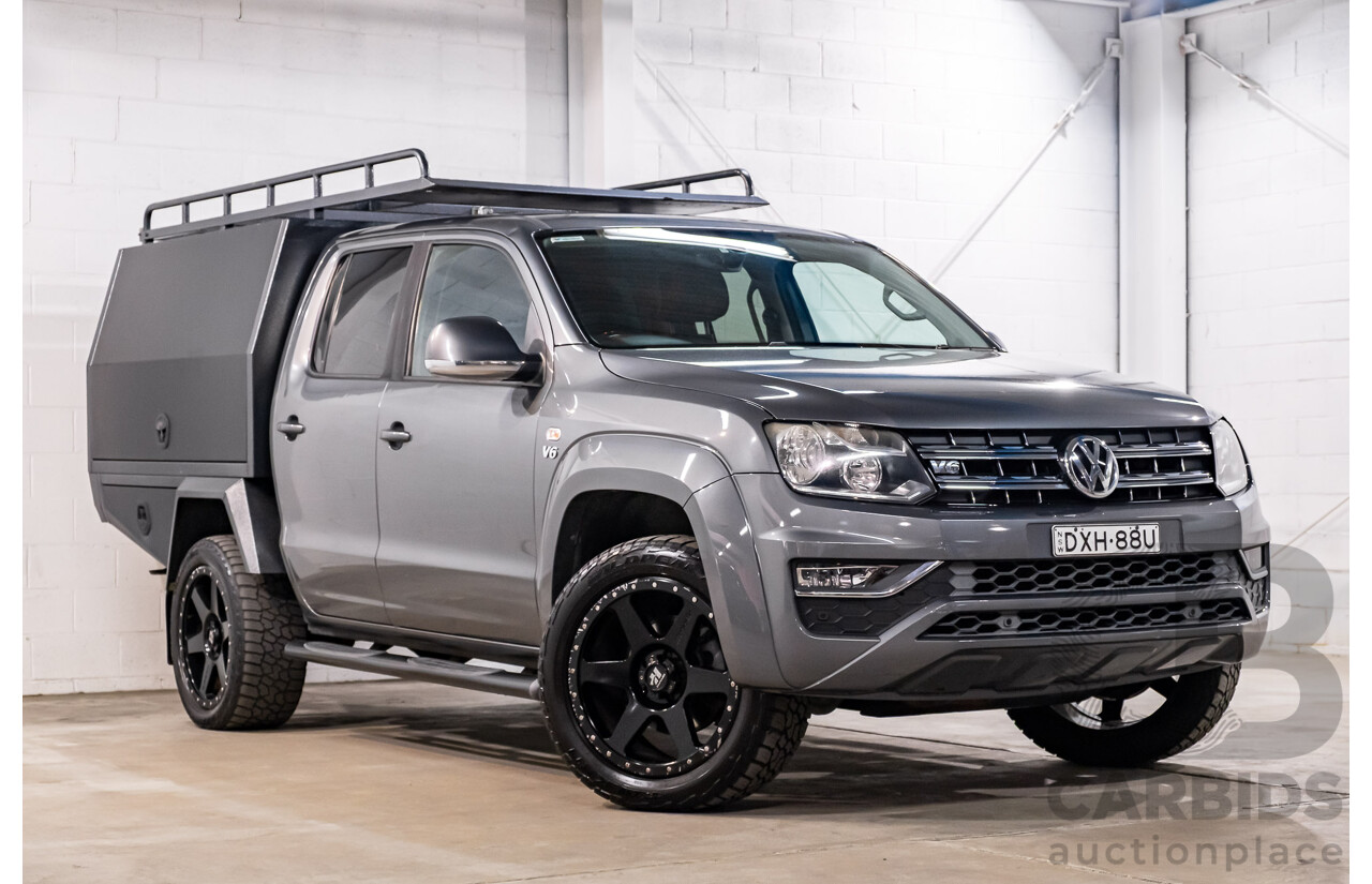 06/2018 Volkswagen Amarok V6 TDI 550 Sportline (4x4) 2H MY18 Dual Cab Utility Grey 3.0L
