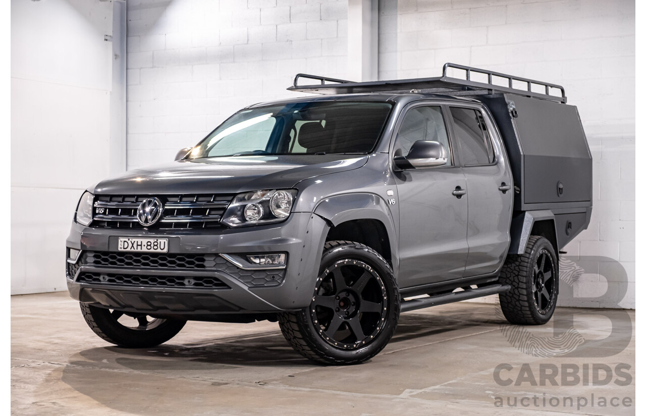 06/2018 Volkswagen Amarok V6 TDI 550 Sportline (4x4) 2H MY18 Dual Cab Utility Grey 3.0L
