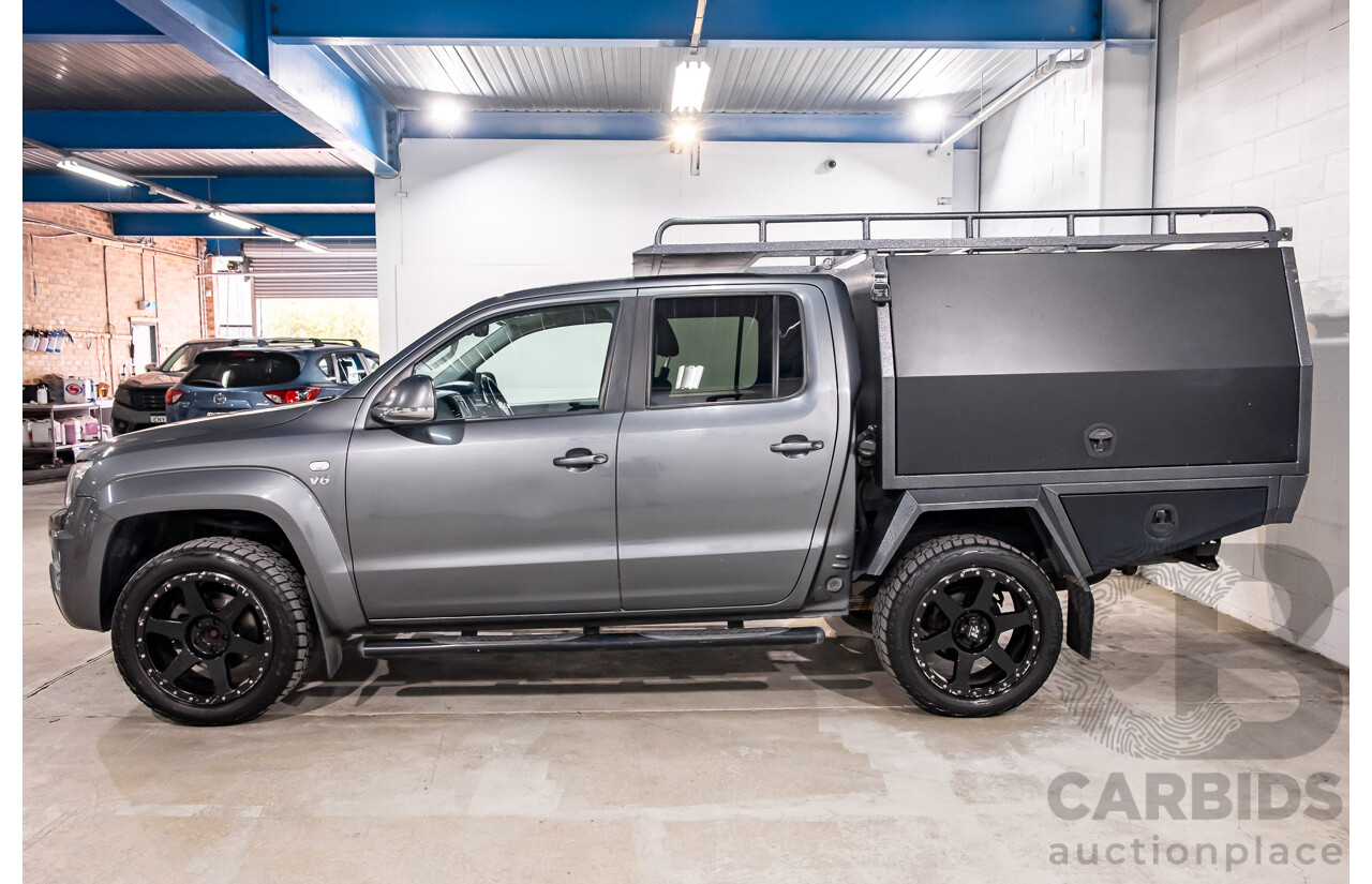 06/2018 Volkswagen Amarok V6 TDI 550 Sportline (4x4) 2H MY18 Dual Cab Utility Grey 3.0L