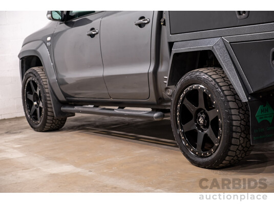 06/2018 Volkswagen Amarok V6 TDI 550 Sportline (4x4) 2H MY18 Dual Cab Utility Grey 3.0L