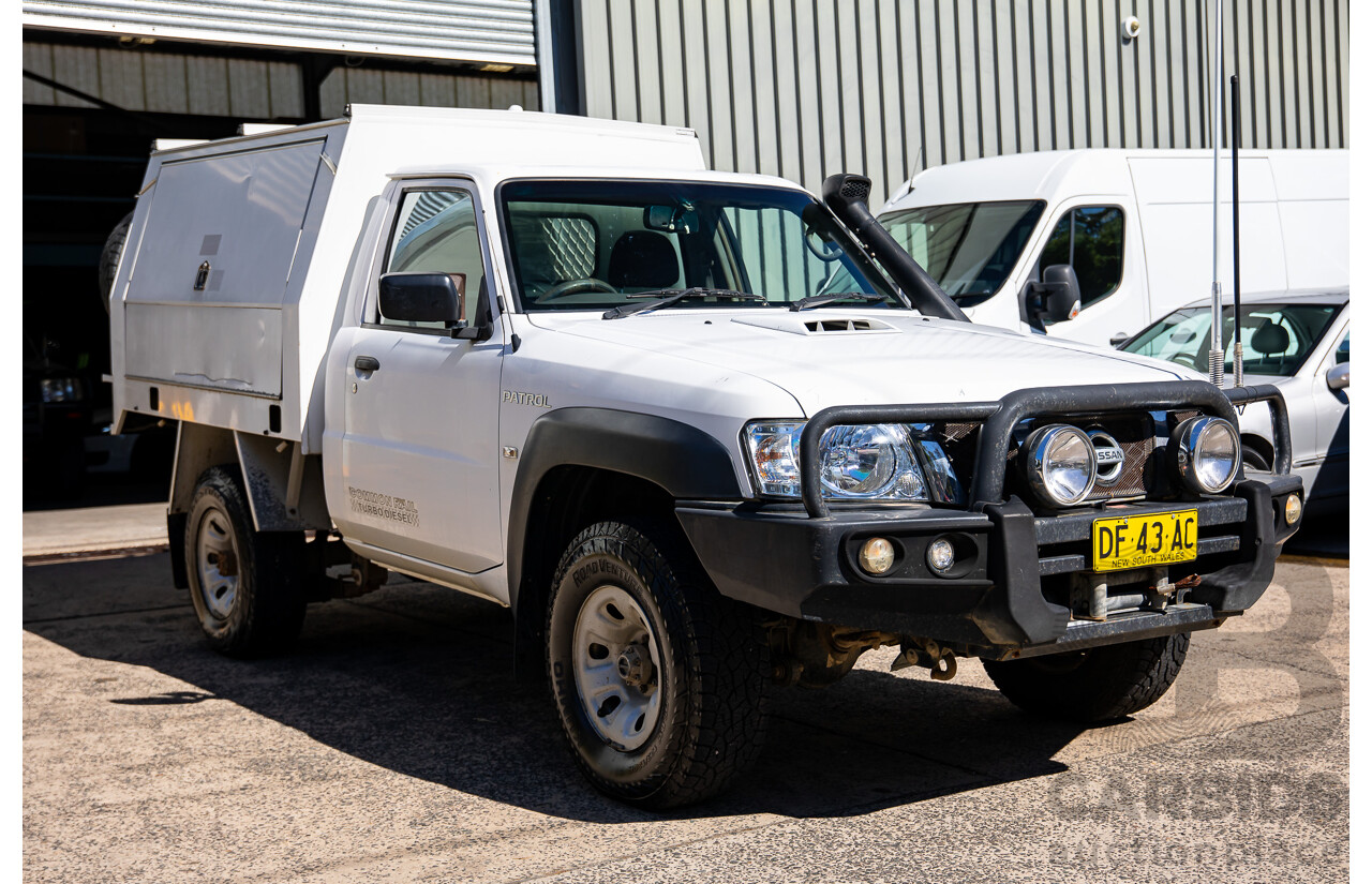 07/2015 Nissan Patrol DX (4x4) 4x4 MY14 Leaf C/Chas White Turbo Diesel 3.0L