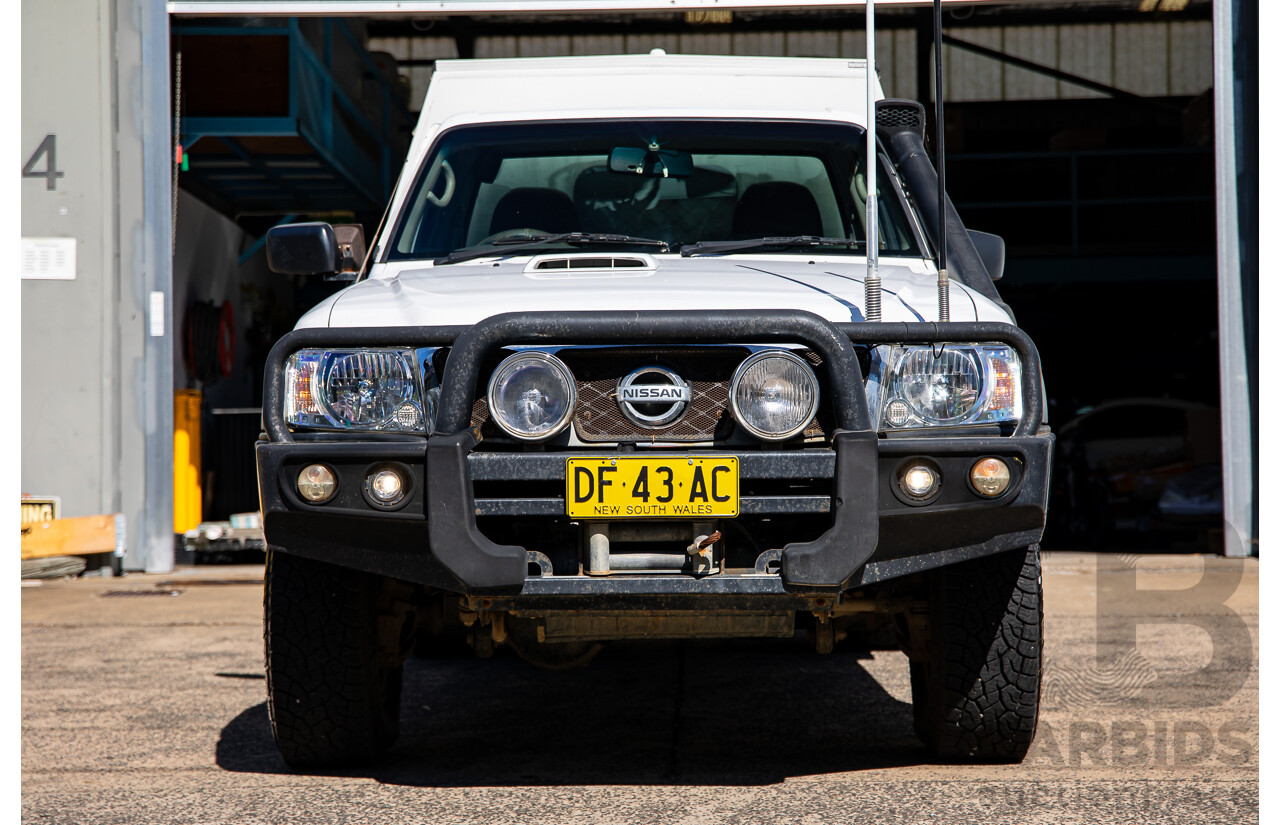 07/2015 Nissan Patrol DX (4x4) 4x4 MY14 Leaf C/Chas White Turbo Diesel 3.0L