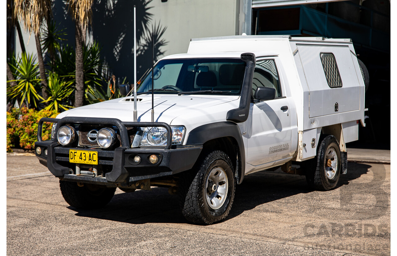 07/2015 Nissan Patrol DX (4x4) 4x4 MY14 Leaf C/Chas White Turbo Diesel 3.0L