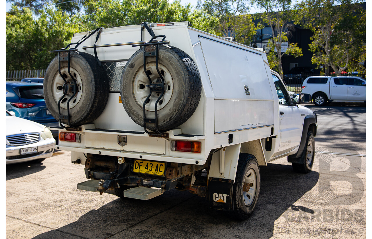 07/2015 Nissan Patrol DX (4x4) 4x4 MY14 Leaf C/Chas White Turbo Diesel 3.0L