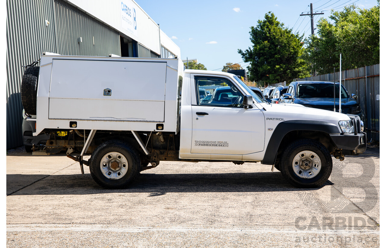 07/2015 Nissan Patrol DX (4x4) 4x4 MY14 Leaf C/Chas White Turbo Diesel 3.0L