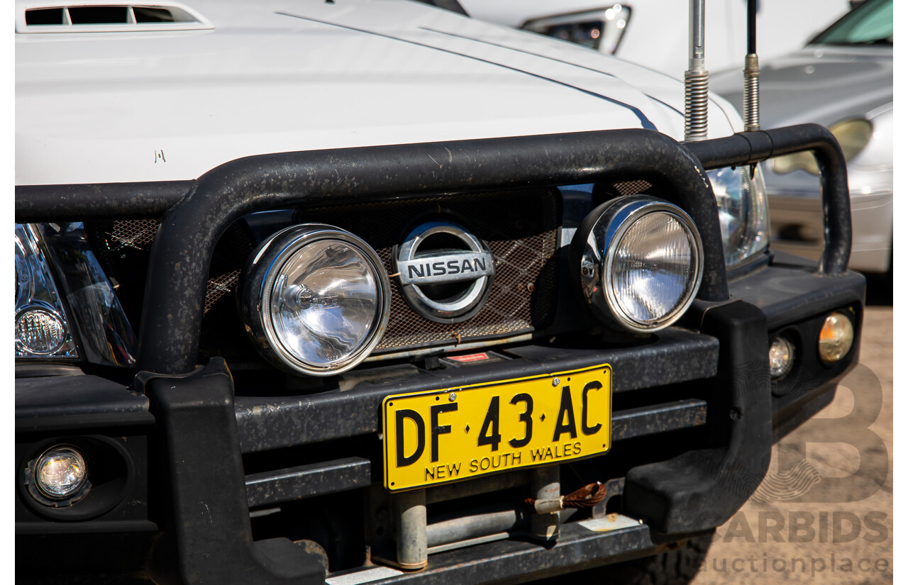 07/2015 Nissan Patrol DX (4x4) 4x4 MY14 Leaf C/Chas White Turbo Diesel 3.0L