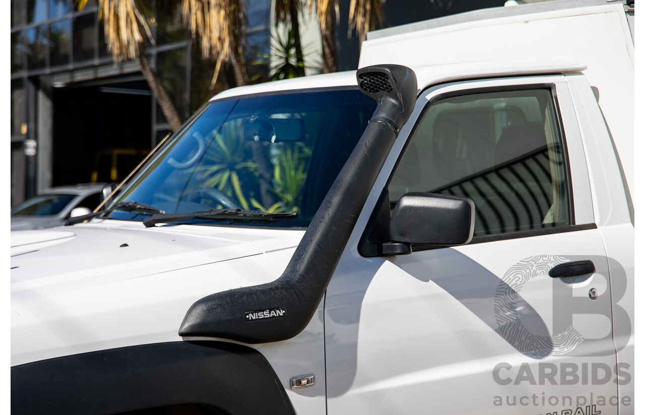 07/2015 Nissan Patrol DX (4x4) 4x4 MY14 Leaf C/Chas White Turbo Diesel 3.0L