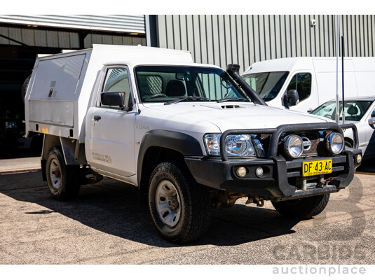 07/2015 Nissan Patrol DX (4x4) 4x4 MY14 Leaf C/Chas White Turbo Diesel 3.0L