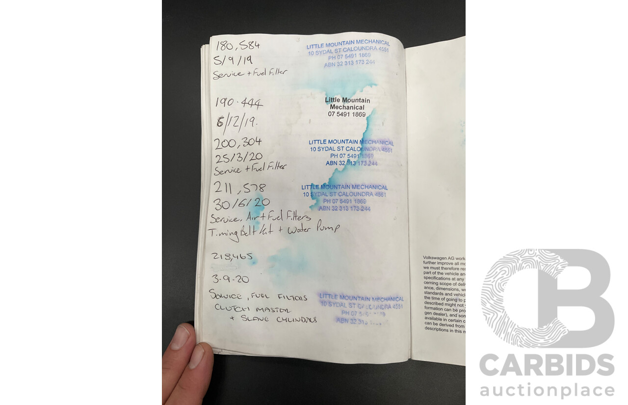 6/2011 Volkswagen Caddy Maxi TDI250 2K MY11 5d Van White Turbo Diesel 1.6L