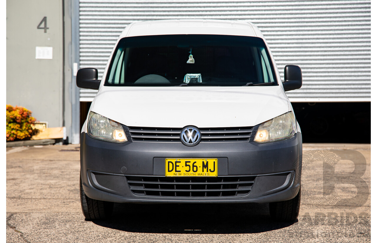 6/2011 Volkswagen Caddy Maxi TDI250 2K MY11 5d Van White Turbo Diesel 1.6L