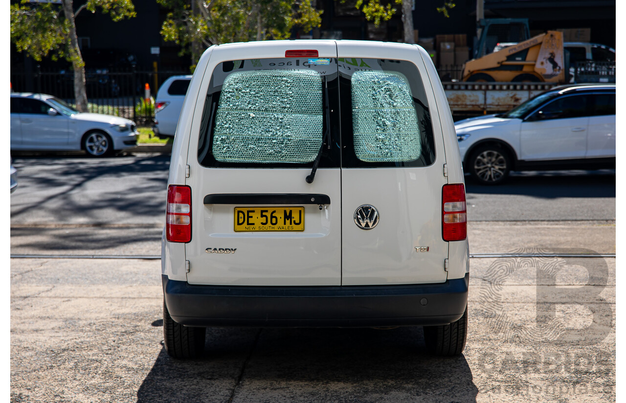 6/2011 Volkswagen Caddy Maxi TDI250 2K MY11 5d Van White Turbo Diesel 1.6L