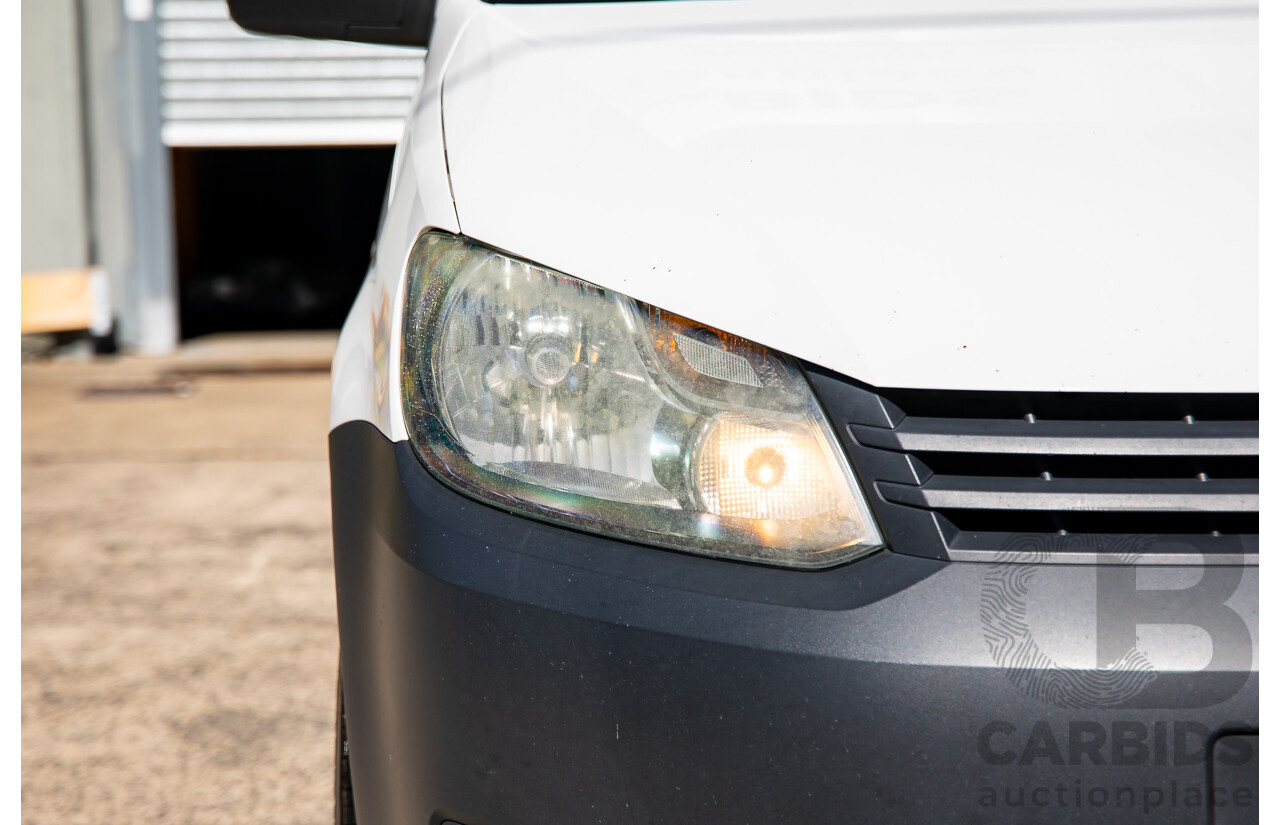 6/2011 Volkswagen Caddy Maxi TDI250 2K MY11 5d Van White Turbo Diesel 1.6L