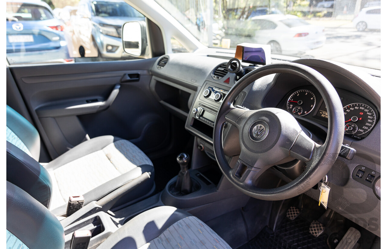 6/2011 Volkswagen Caddy Maxi TDI250 2K MY11 5d Van White Turbo Diesel 1.6L