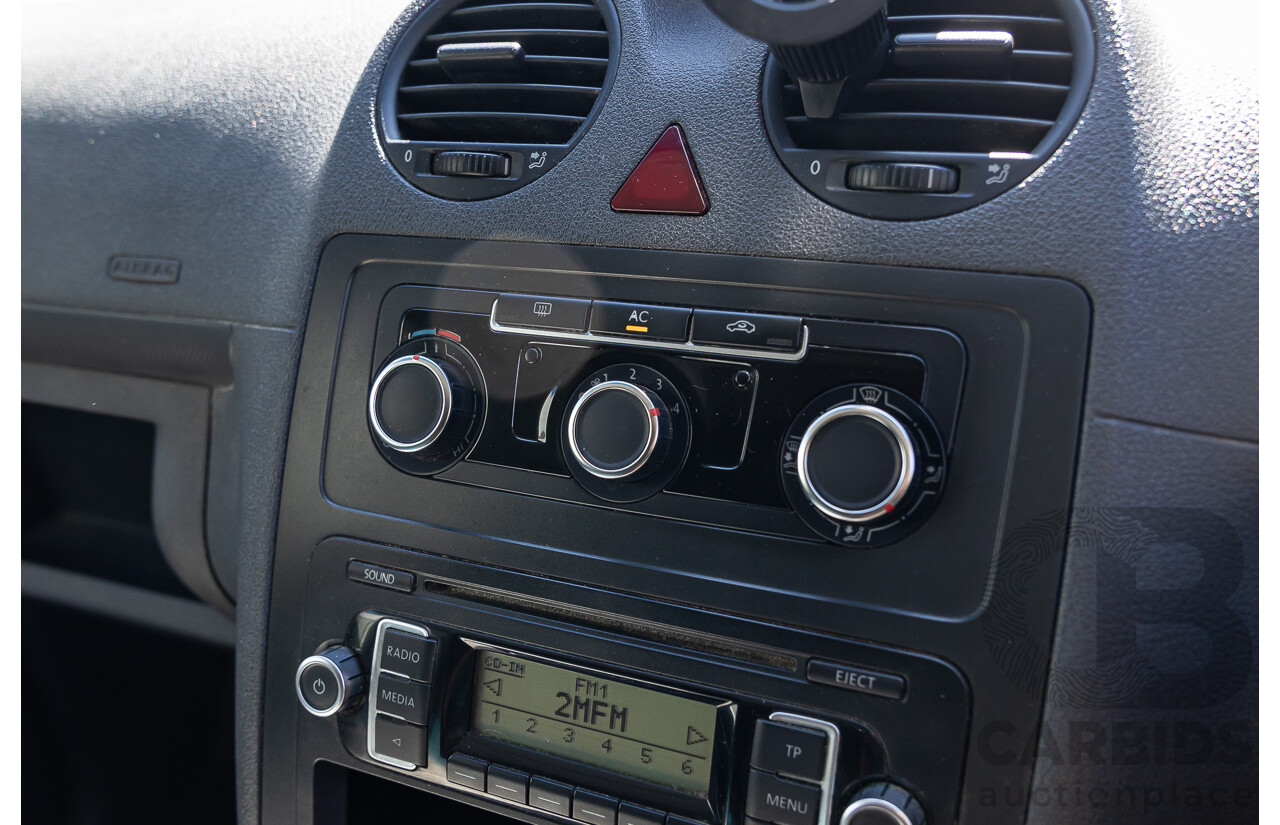 6/2011 Volkswagen Caddy Maxi TDI250 2K MY11 5d Van White Turbo Diesel 1.6L