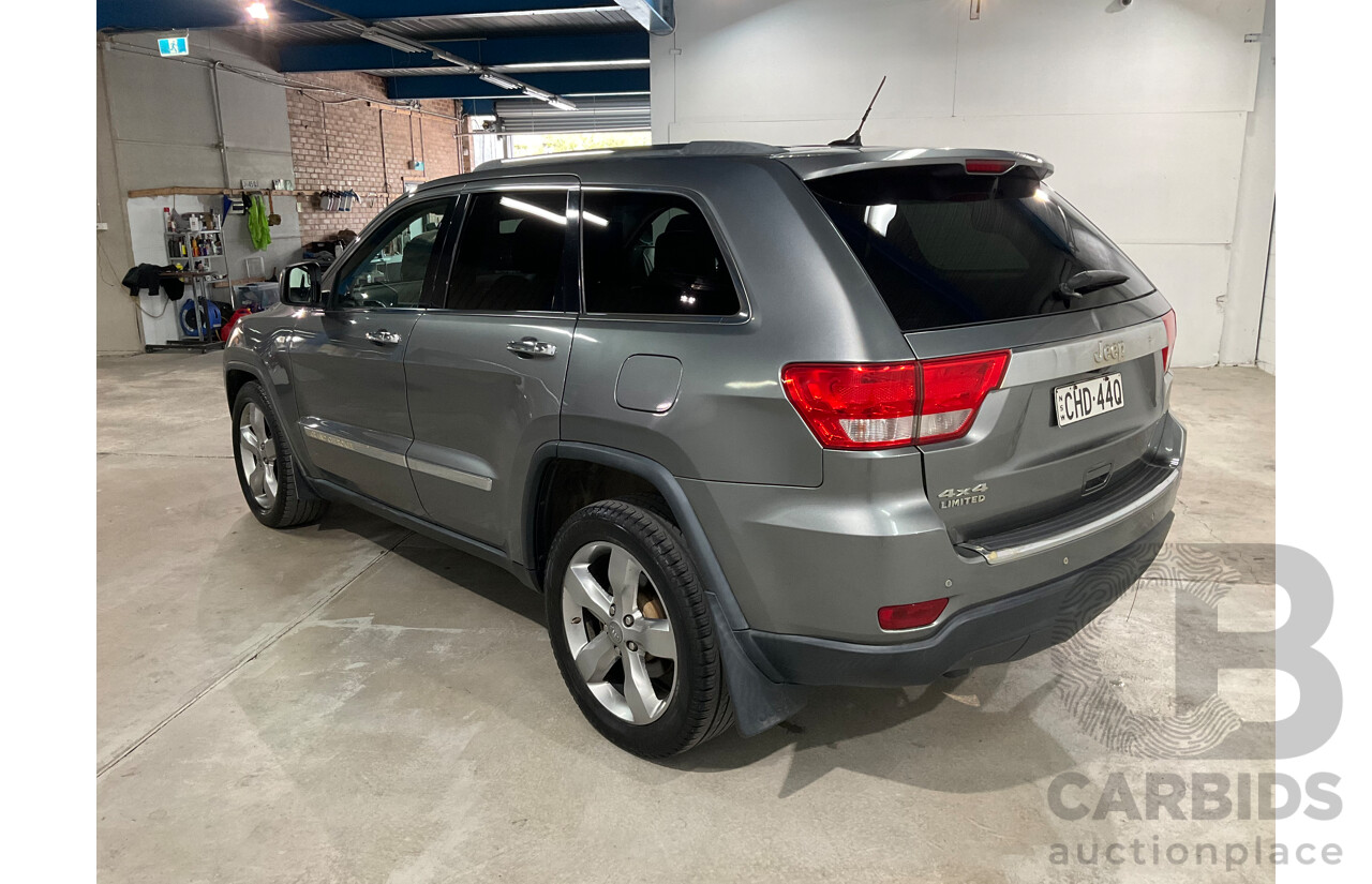 7/2012 Jeep Grand Cherokee Limited (4x4) WK MY13 4d Wagon Grey V6 3.6L