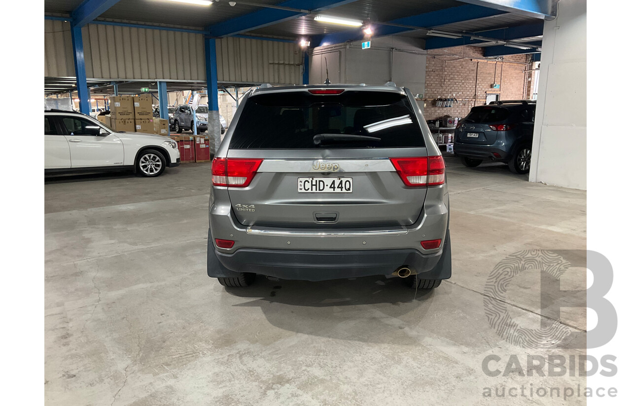7/2012 Jeep Grand Cherokee Limited (4x4) WK MY13 4d Wagon Grey V6 3.6L