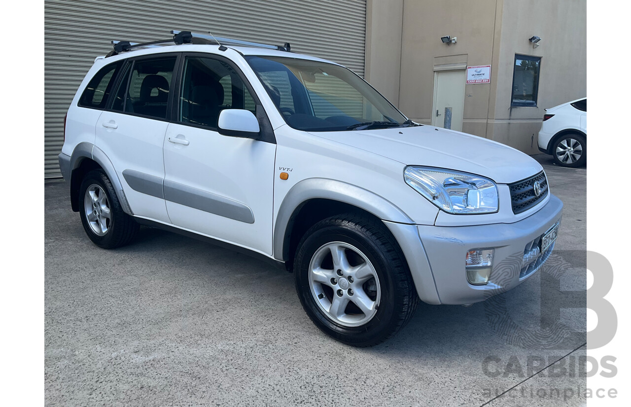 1/2002 Toyota Rav4 Cruiser (4x4) ACA20R 2d Wagon White 2.0L