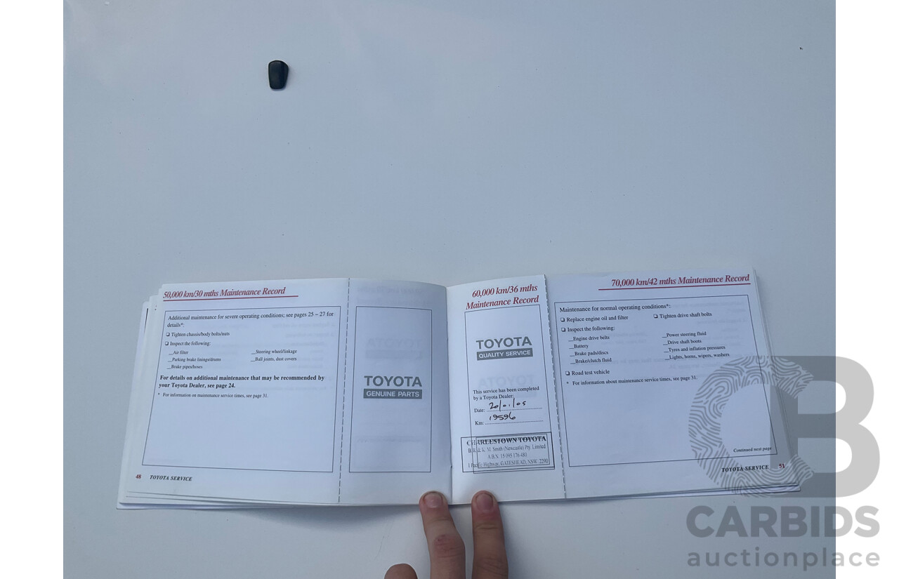 1/2002 Toyota Rav4 Cruiser (4x4) ACA20R 2d Wagon White 2.0L