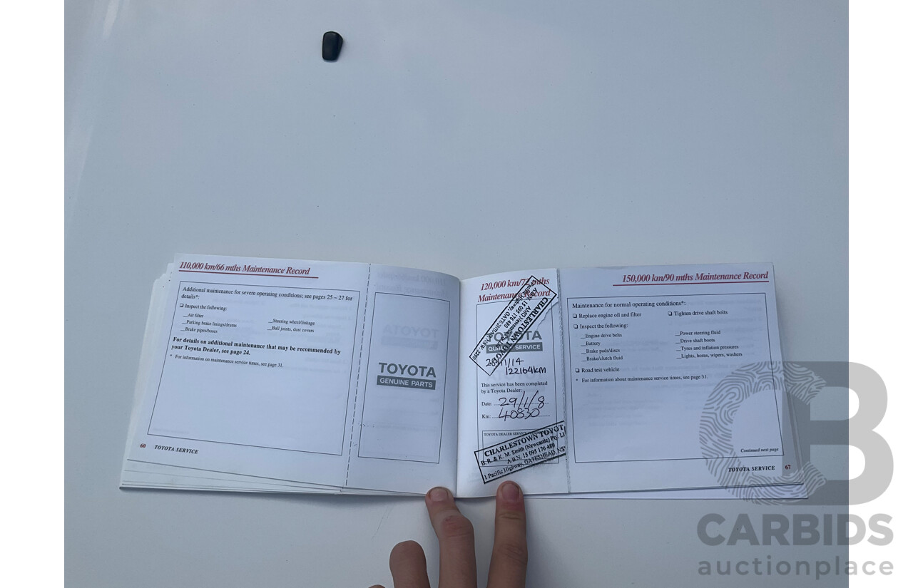 1/2002 Toyota Rav4 Cruiser (4x4) ACA20R 2d Wagon White 2.0L