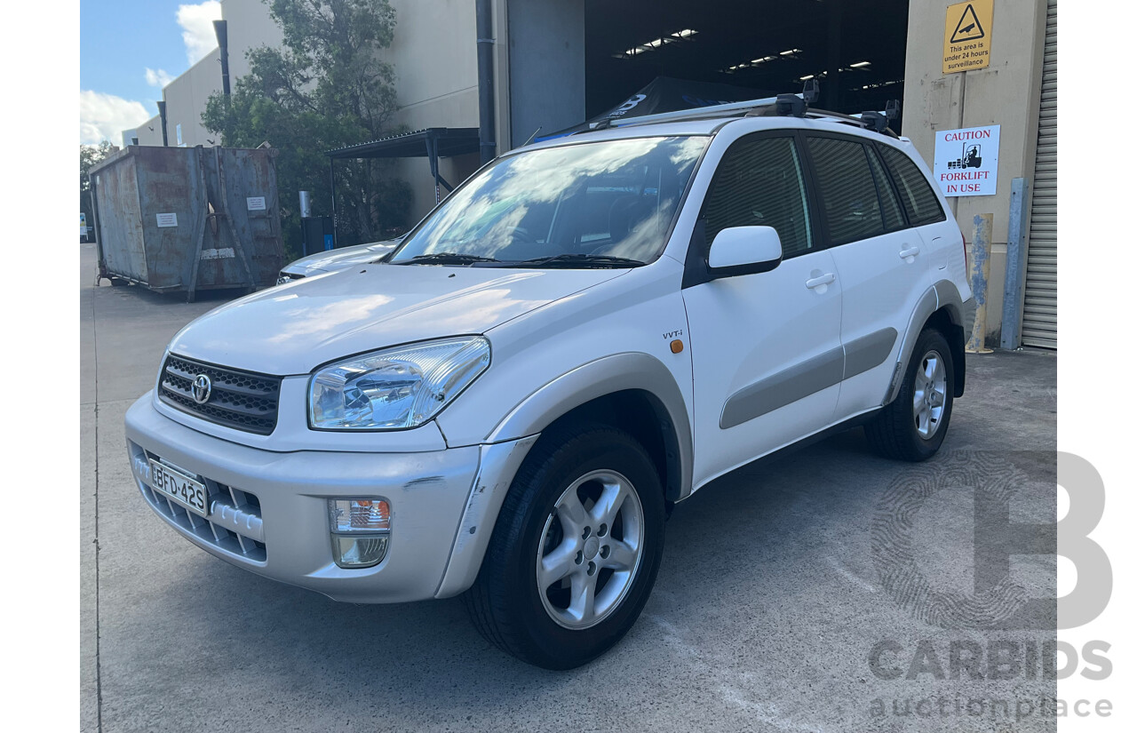 1/2002 Toyota Rav4 Cruiser (4x4) ACA20R 2d Wagon White 2.0L
