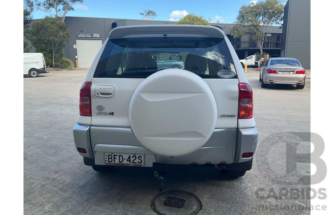 1/2002 Toyota Rav4 Cruiser (4x4) ACA20R 2d Wagon White 2.0L