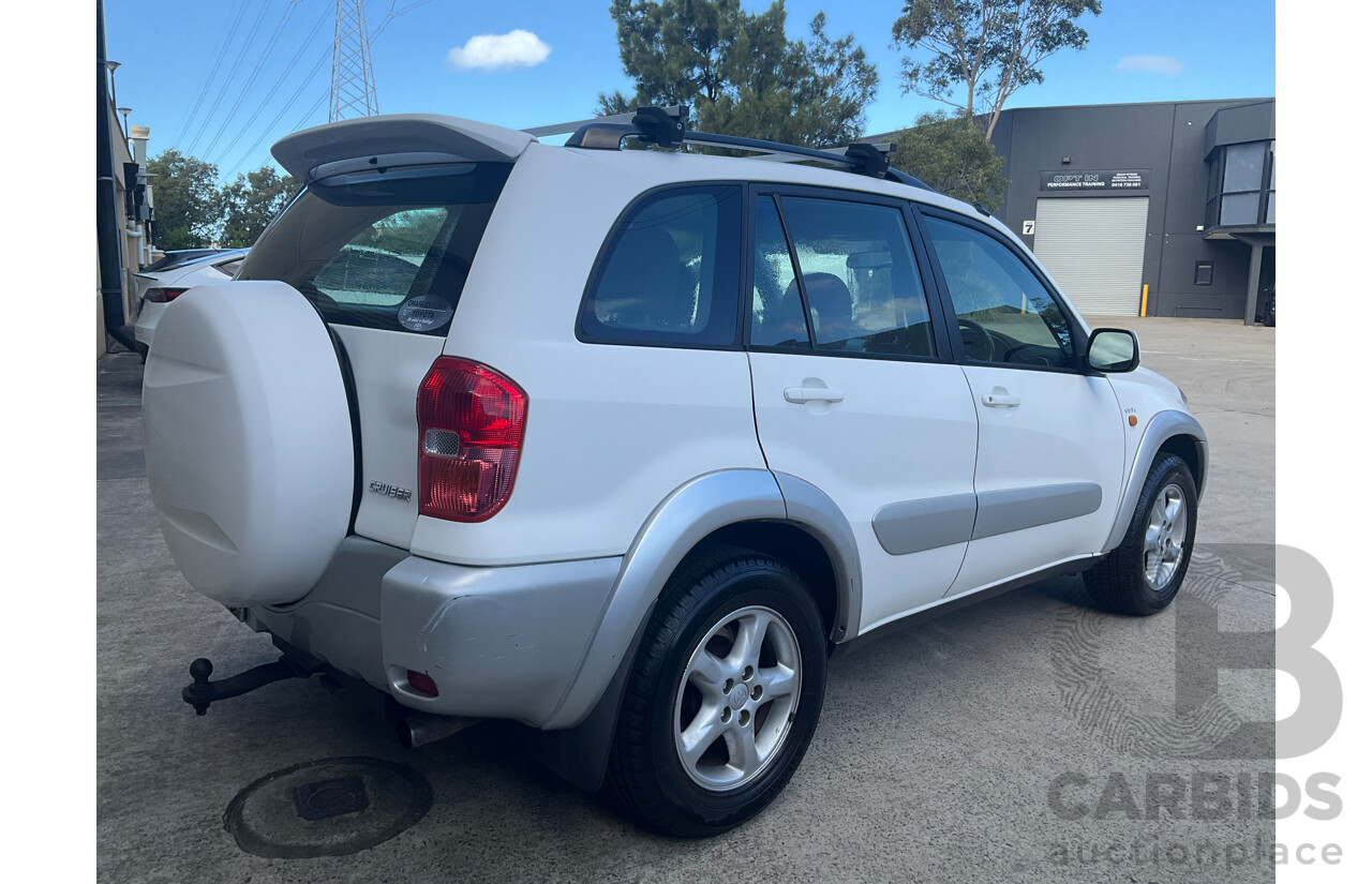 1/2002 Toyota Rav4 Cruiser (4x4) ACA20R 2d Wagon White 2.0L