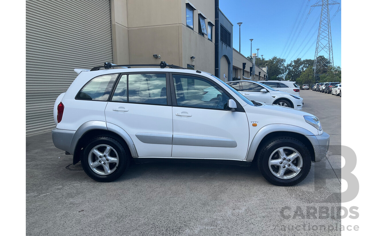 1/2002 Toyota Rav4 Cruiser (4x4) ACA20R 2d Wagon White 2.0L