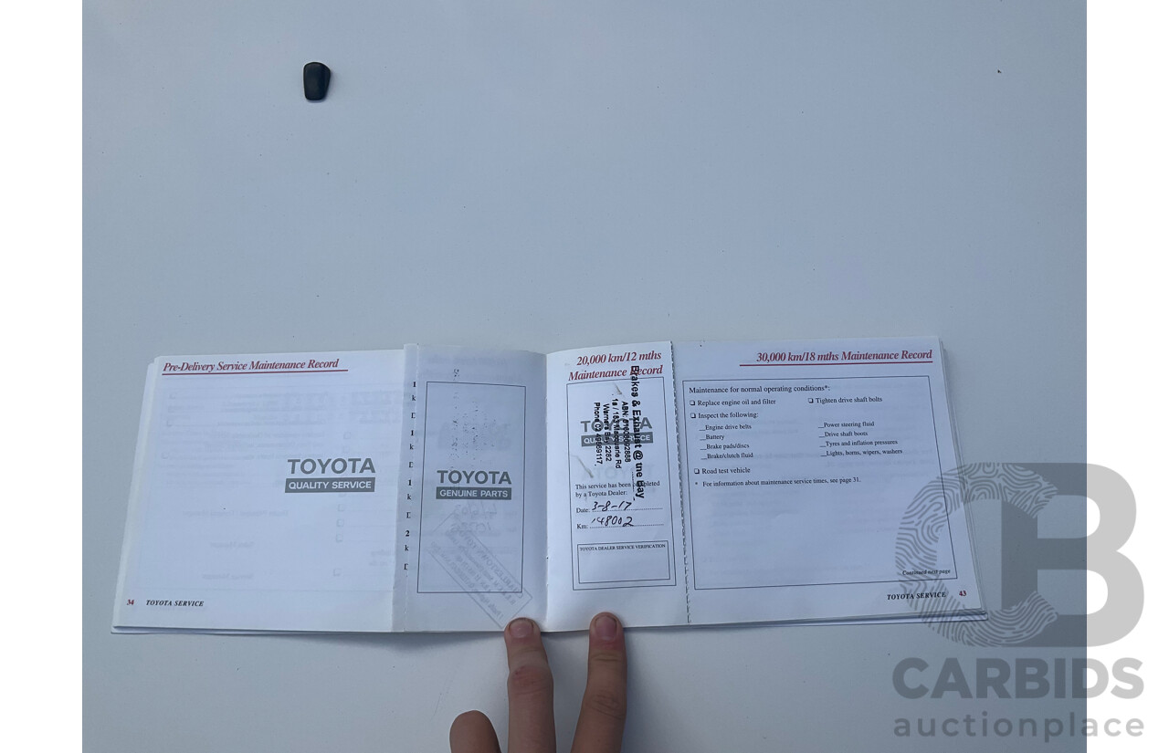 1/2002 Toyota Rav4 Cruiser (4x4) ACA20R 2d Wagon White 2.0L