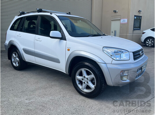 1/2002 Toyota Rav4 Cruiser (4x4) ACA20R 2d Wagon White 2.0L