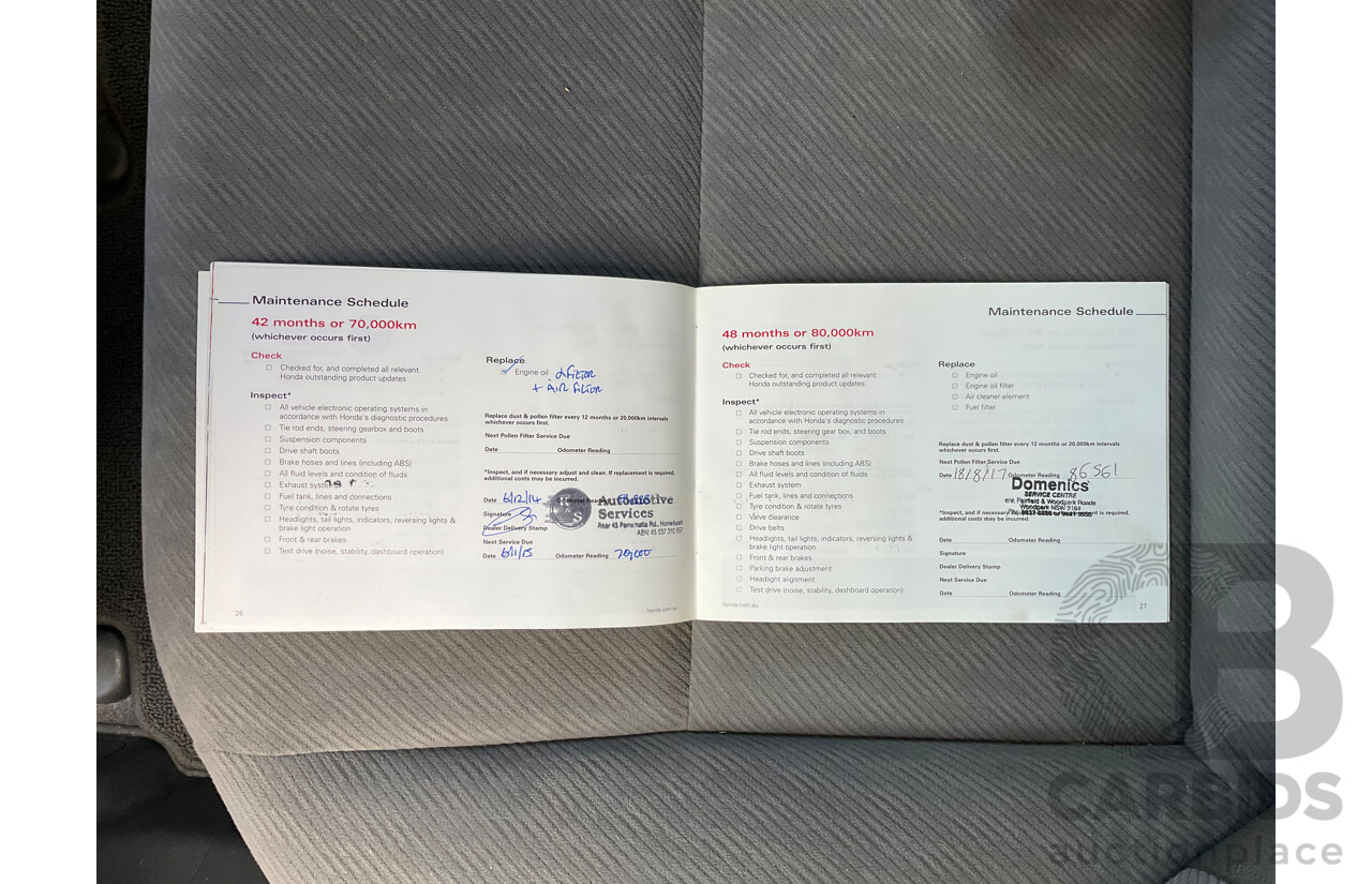 2/2010 Honda Civic VTi MY10 4d Sedan Blue 1.8L