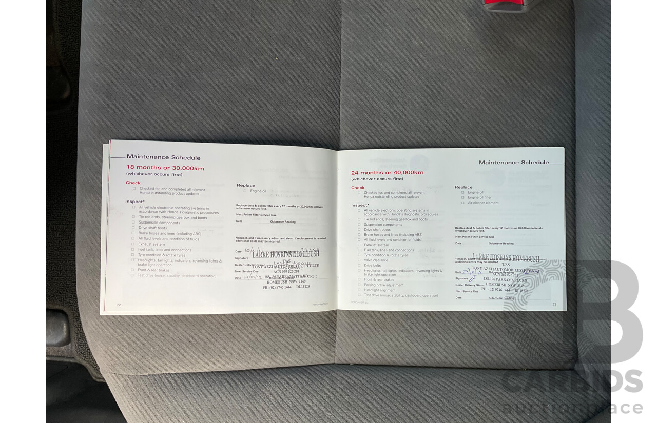 2/2010 Honda Civic VTi MY10 4d Sedan Blue 1.8L