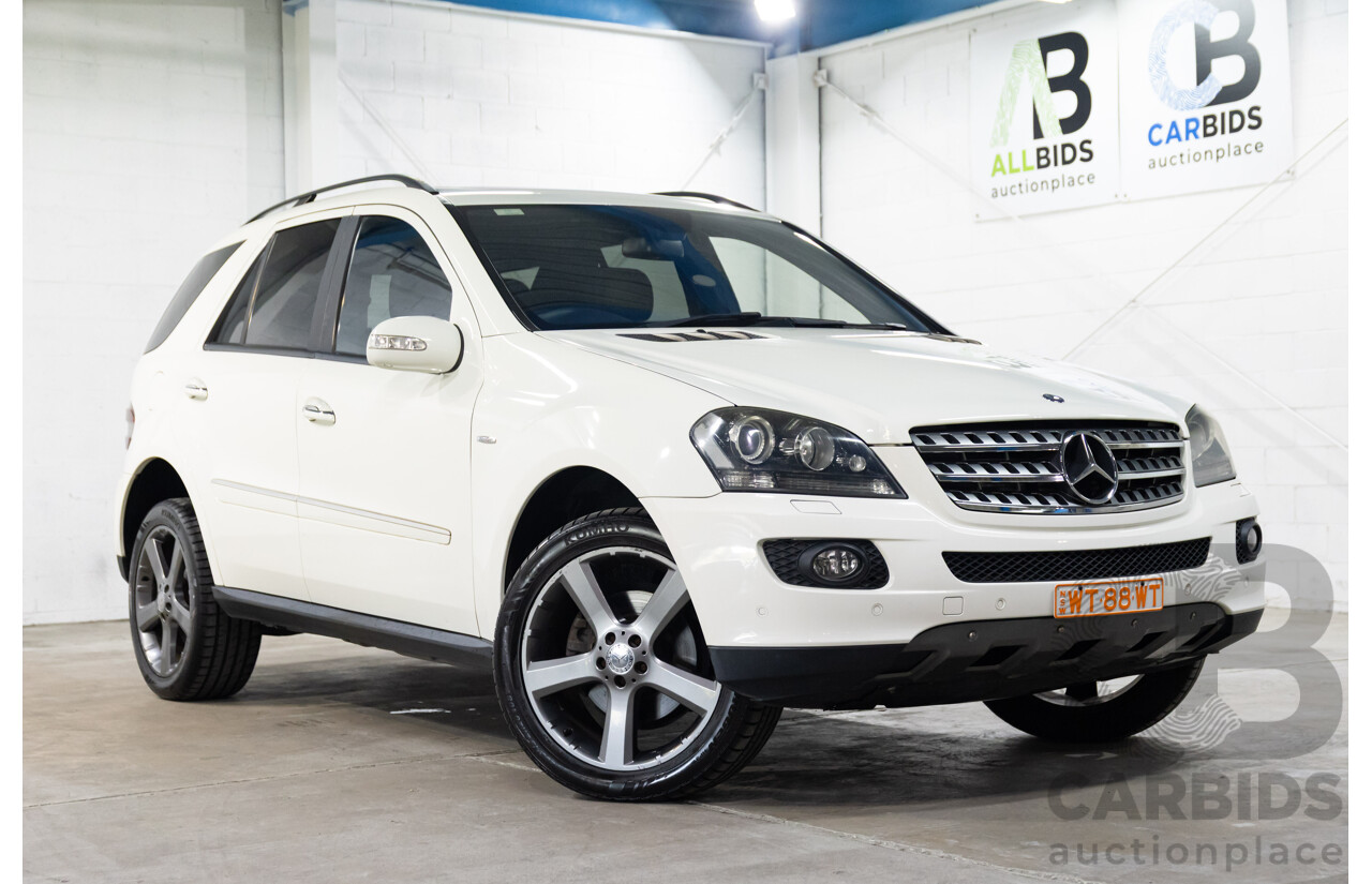 6/2008 Mercedes Benz ML320 CDI Edition 10 (4x4) W164 07 UPGRADE 4d Wagon Calcite White Turbo Diesel V6 3.0L