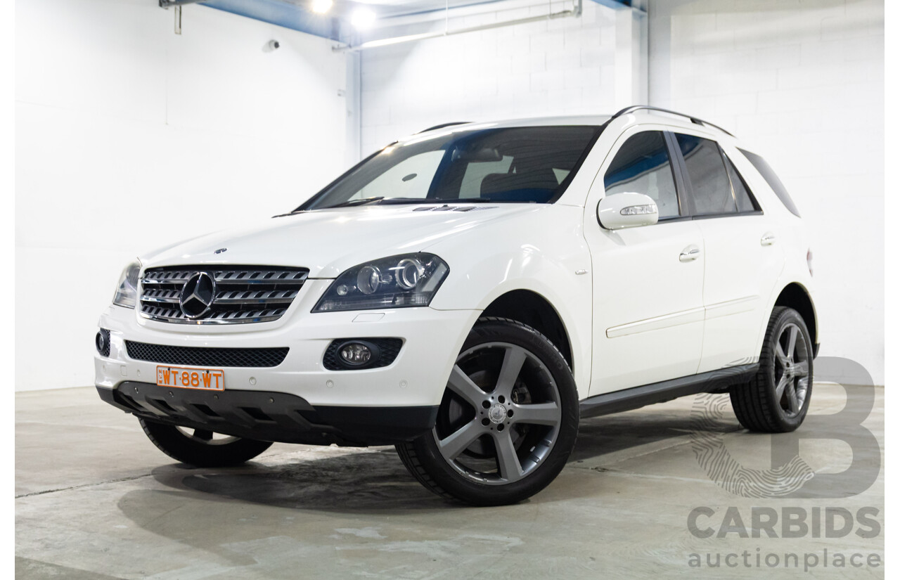 6/2008 Mercedes Benz ML320 CDI Edition 10 (4x4) W164 07 UPGRADE 4d Wagon Calcite White Turbo Diesel V6 3.0L