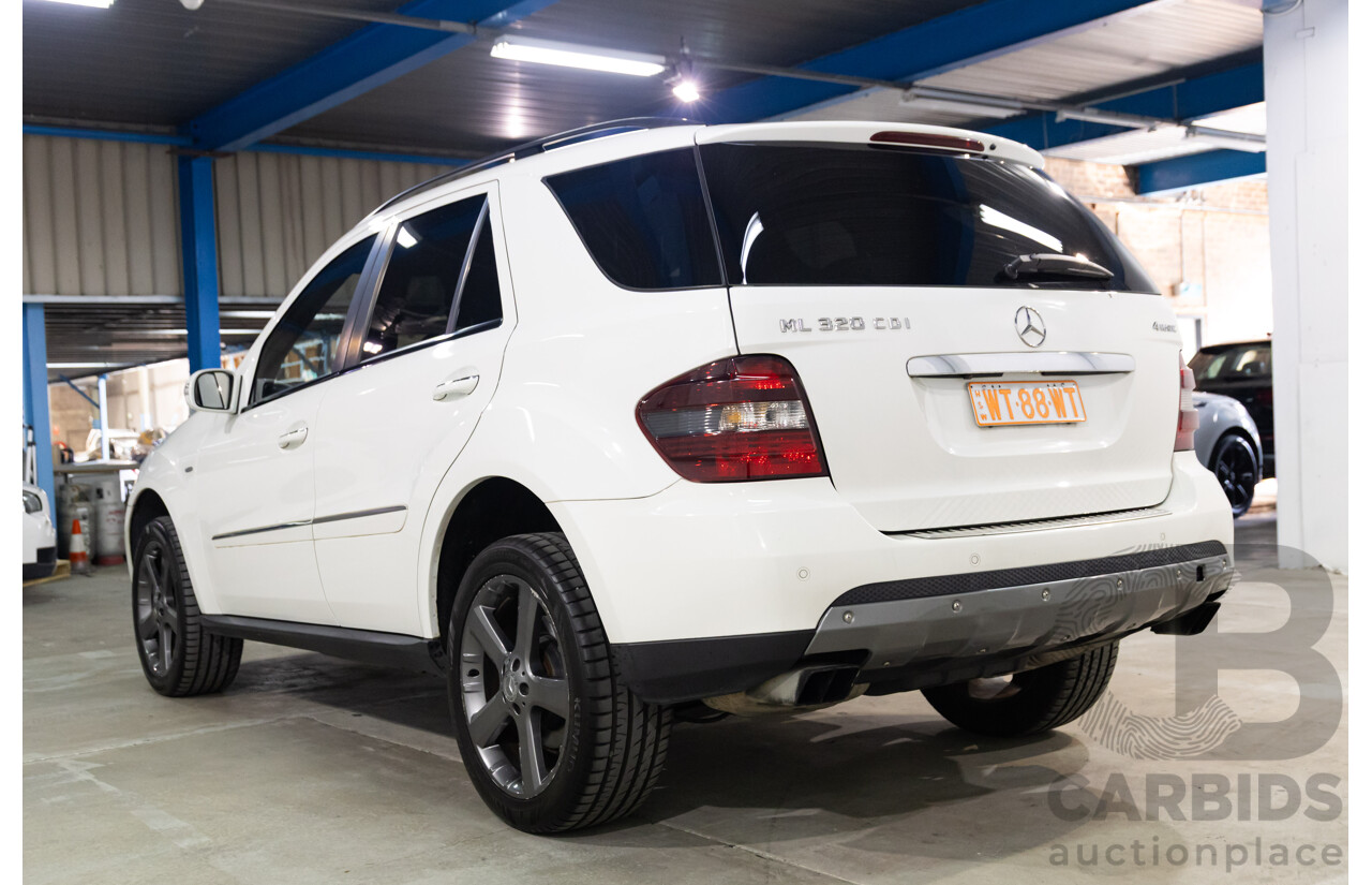 6/2008 Mercedes Benz ML320 CDI Edition 10 (4x4) W164 07 UPGRADE 4d Wagon Calcite White Turbo Diesel V6 3.0L