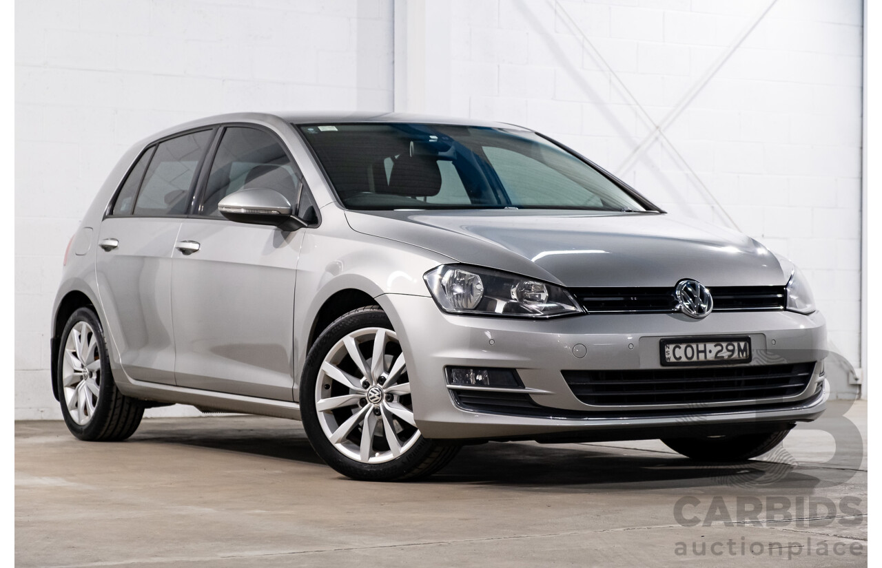 5/2013 Volkswagen Golf 110 TDI Highline AU 5d Hatchback Reflex Silver Turbo Diesel 2.0L