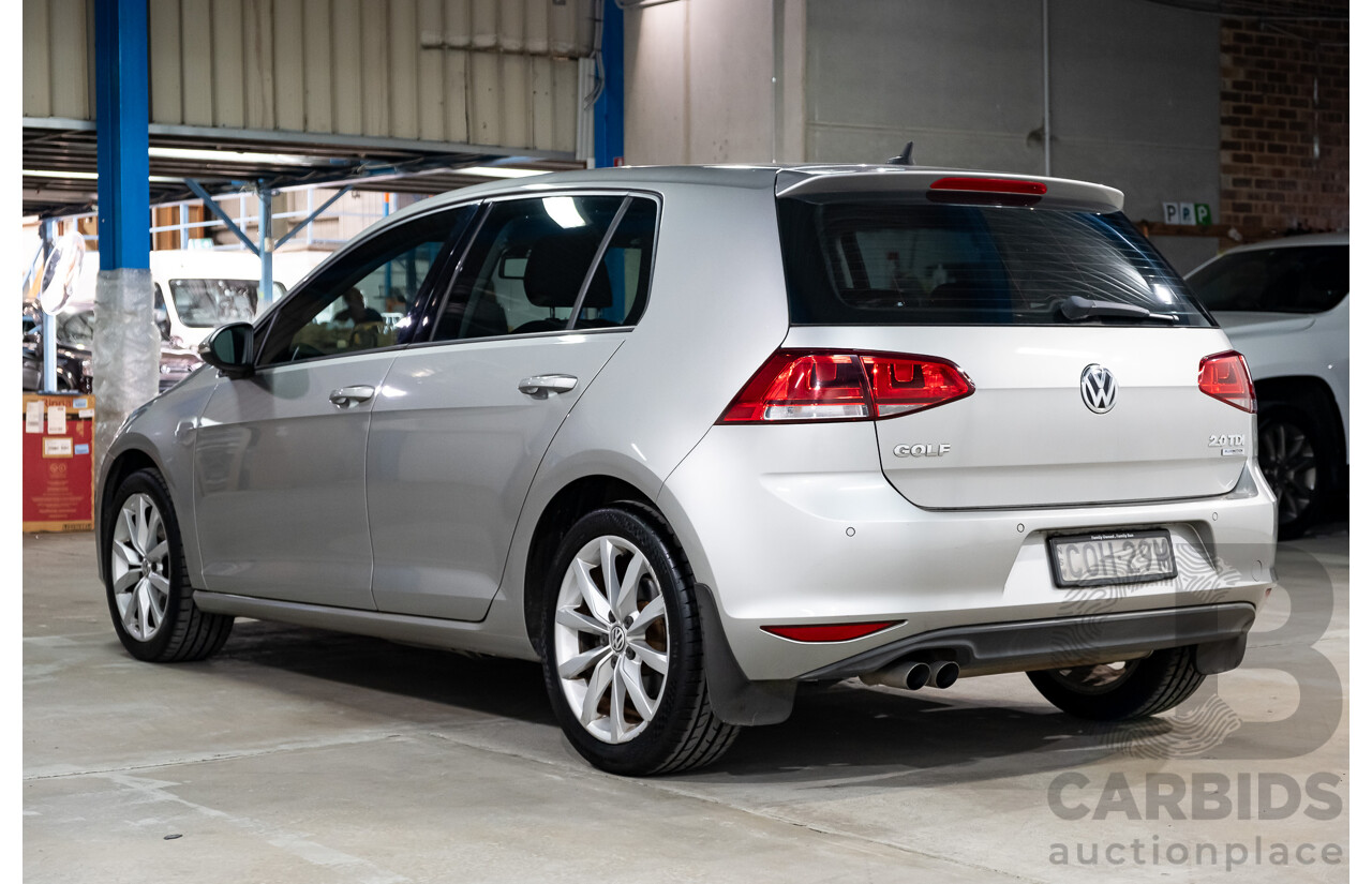 5/2013 Volkswagen Golf 110 TDI Highline AU 5d Hatchback Reflex Silver Turbo Diesel 2.0L